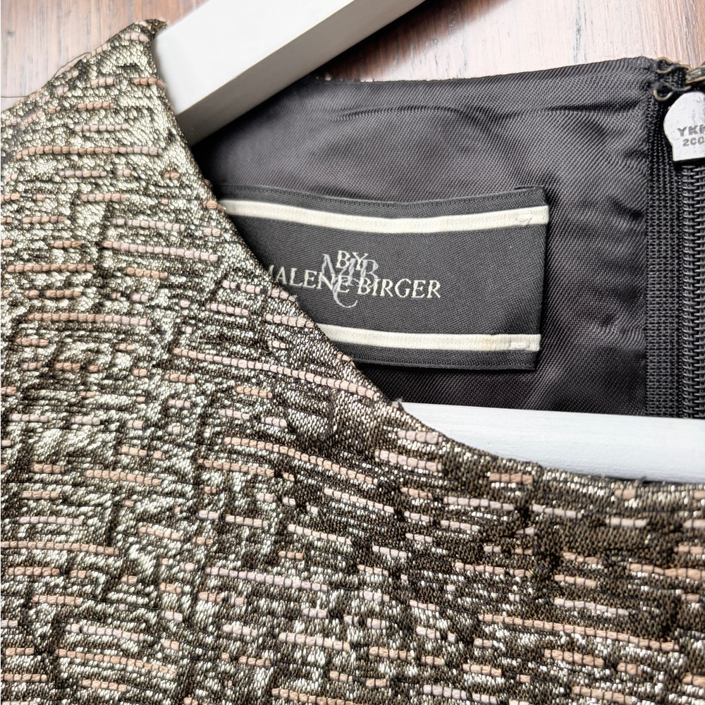 By Malene Birger Textured Metallic Top